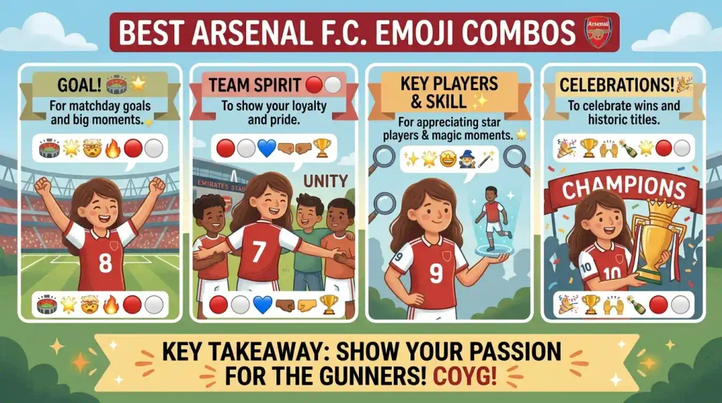 Best Arsenal emoji combos copy & paste