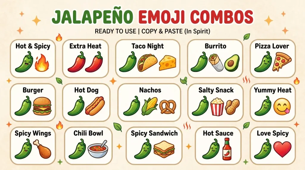 Best jalapeño emoji combos copy & paste