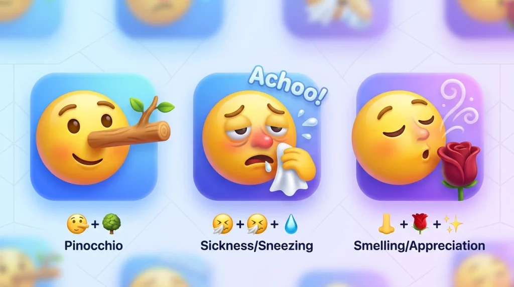 Best Nose Emoji Combos Copy & Paste