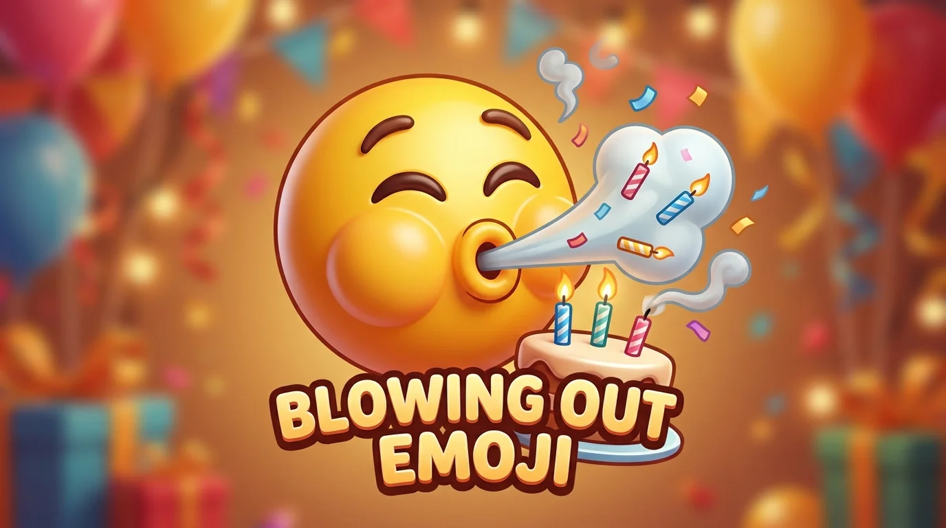 Blowing Out Emoji