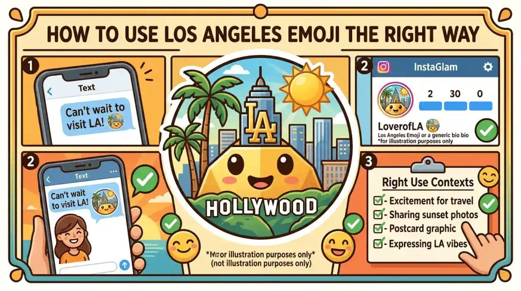 How to use Los Angeles Emoji the right way