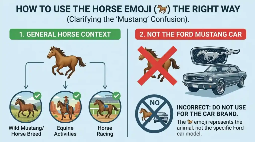 How to use Mustang Emoji the right way