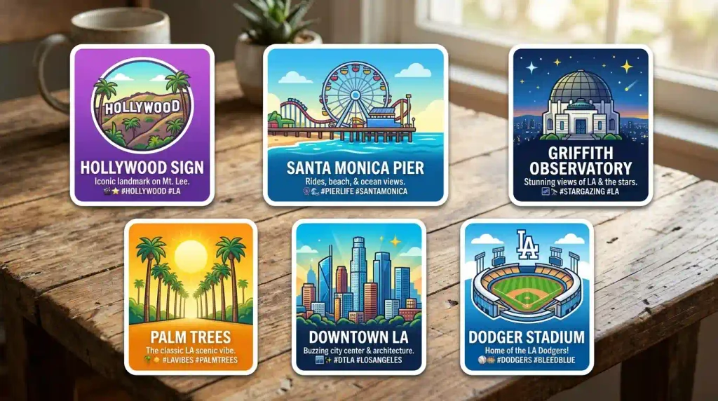 Los Angeles Emoji Cards