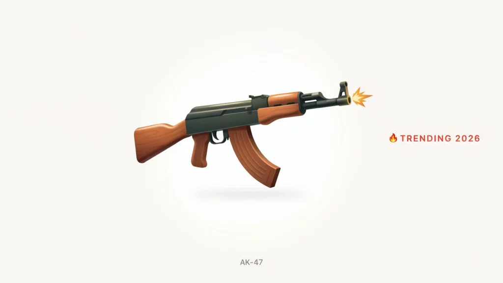 Trending AK47 emoji in 2026