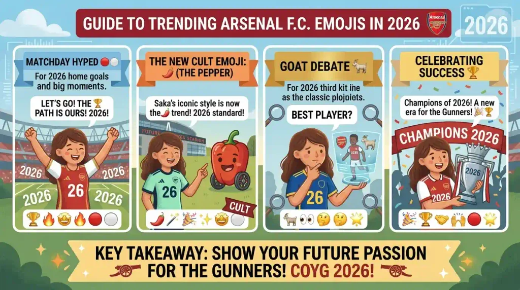 Trending Arsenal emojis in 2026