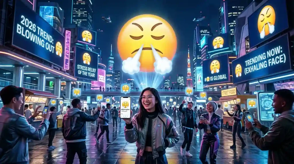 Trending Blowing Out emoji in 2026