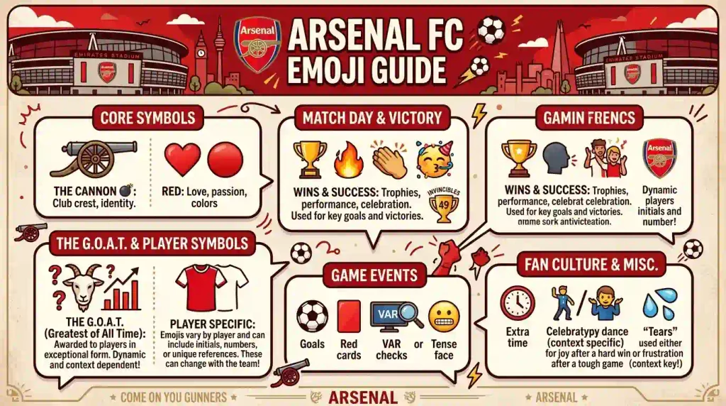 What do Arsenal emojis mean?
