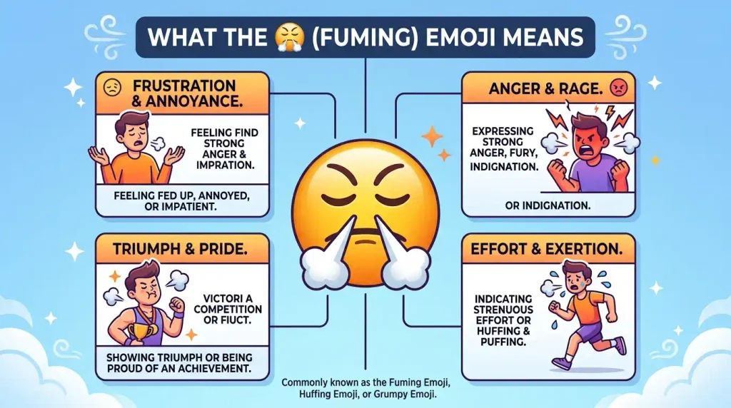 What do Fuming Emoji Mean