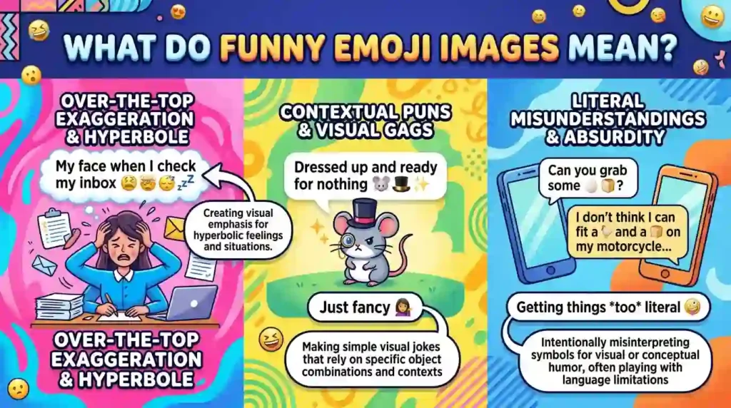 What do Funny Emoji Images mean?