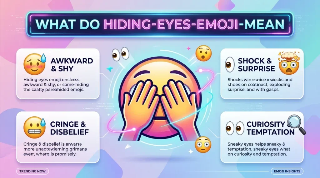 What do Hiding Eyes Emoji mean