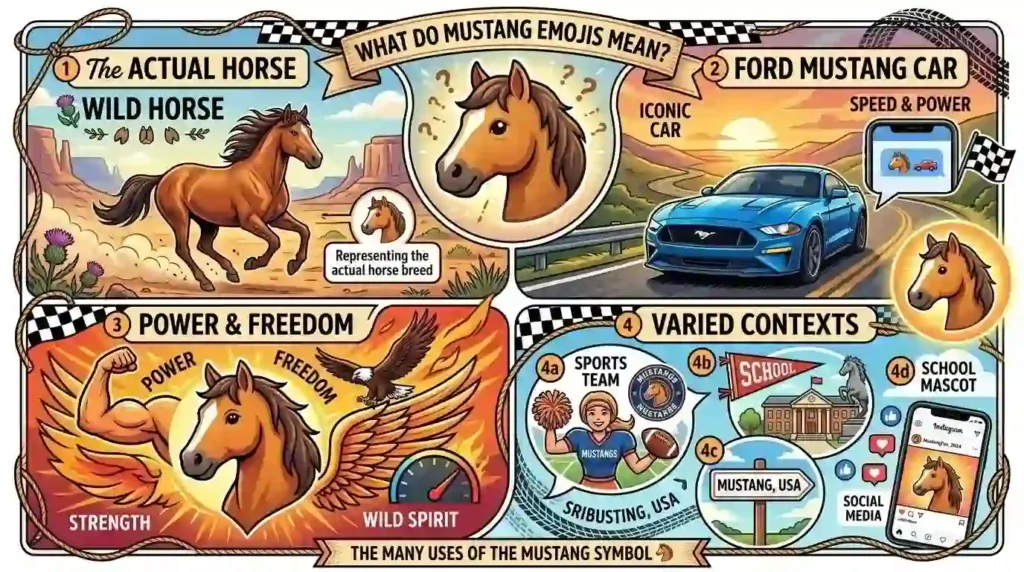 What do Mustang Emojis mean?