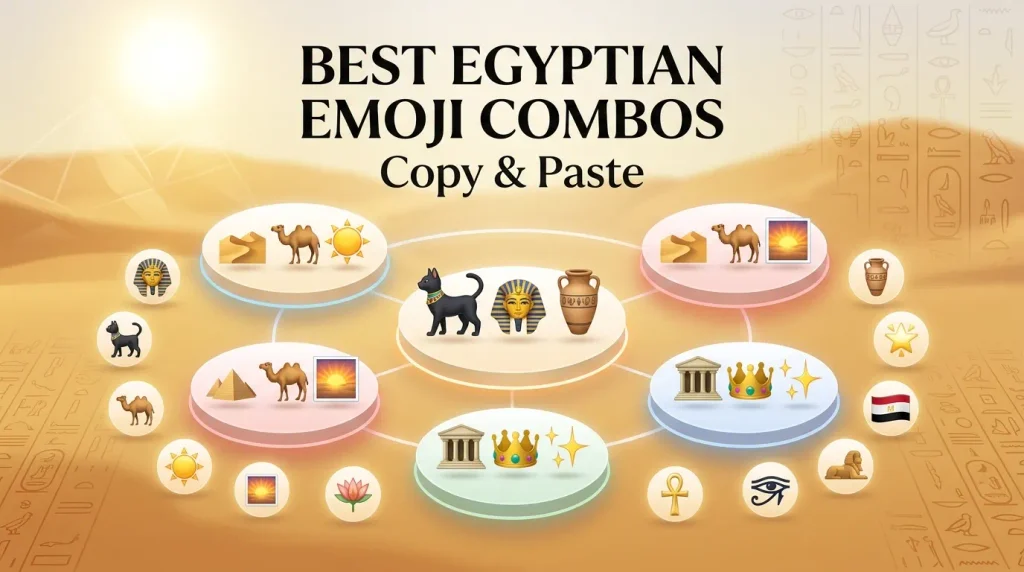 Best Egyptian emoji combos copy & paste