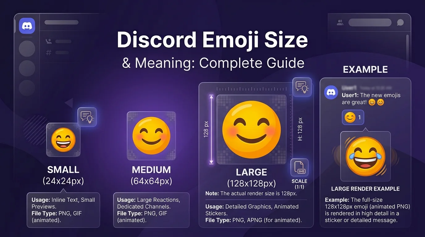 Discord Emoji Size (Meaning & Example)