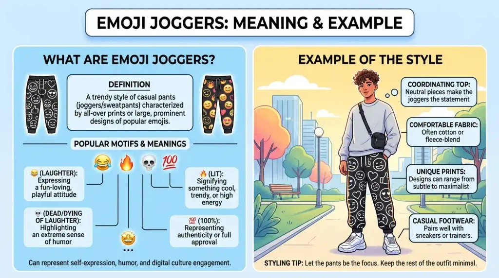 Emoji Joggers Meaning and Example