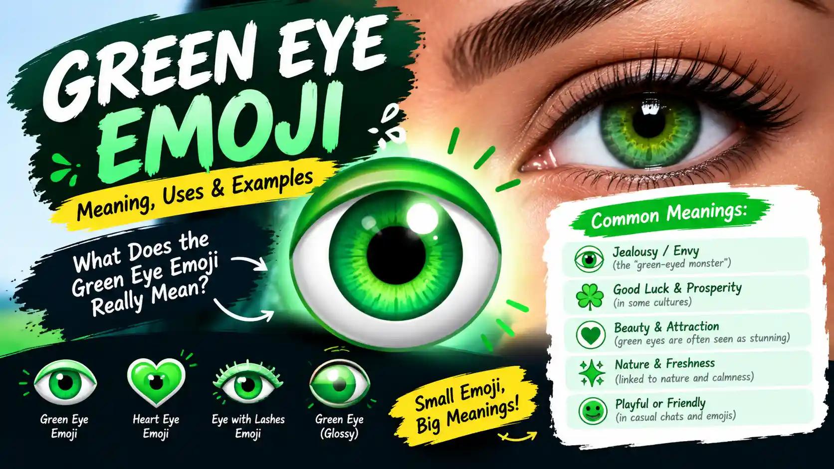 Green Eye Emoji