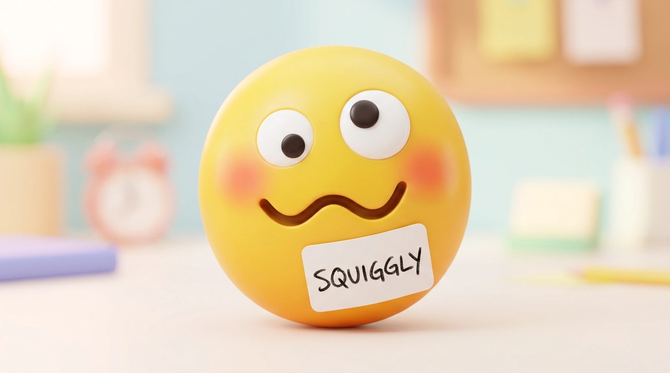 Squiggly Mouth Emoji