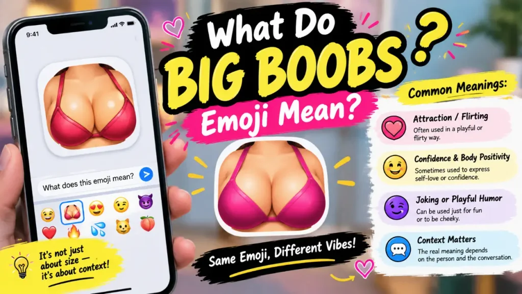 What do Big Boobs Emoji mean